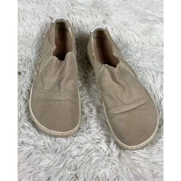 Birkenstock Womens Barrie Fit Sand Canvas Slip On Shoes Size 40 US 9 - Picture 1 of 7